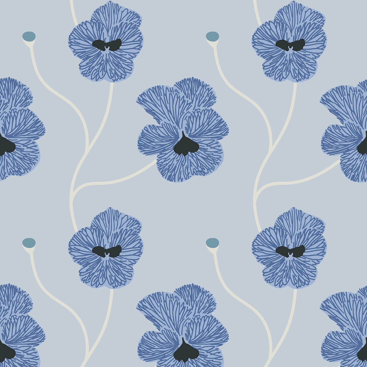 Mitchell Black x Natalie Papier Flourish Wallpaper