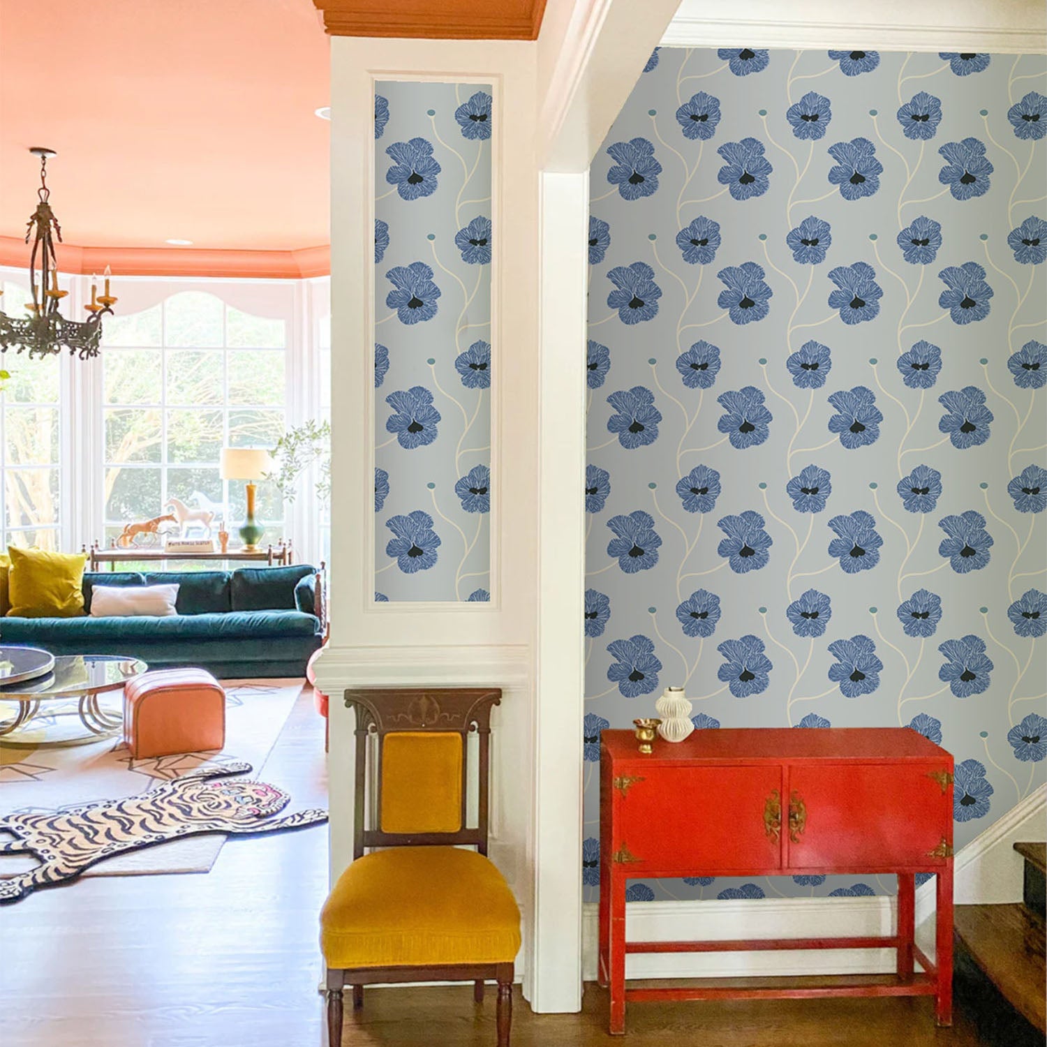 Mitchell Black x Natalie Papier Flourish Wallpaper