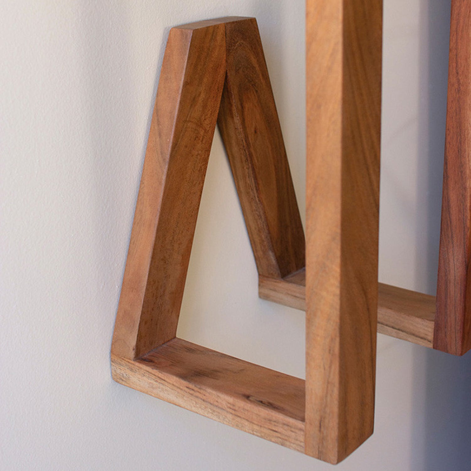 Wooden Wall Towel Rack