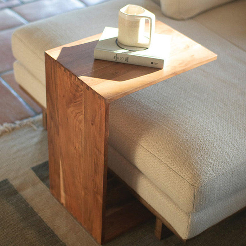 Acacia Wood Sofa Accent Table