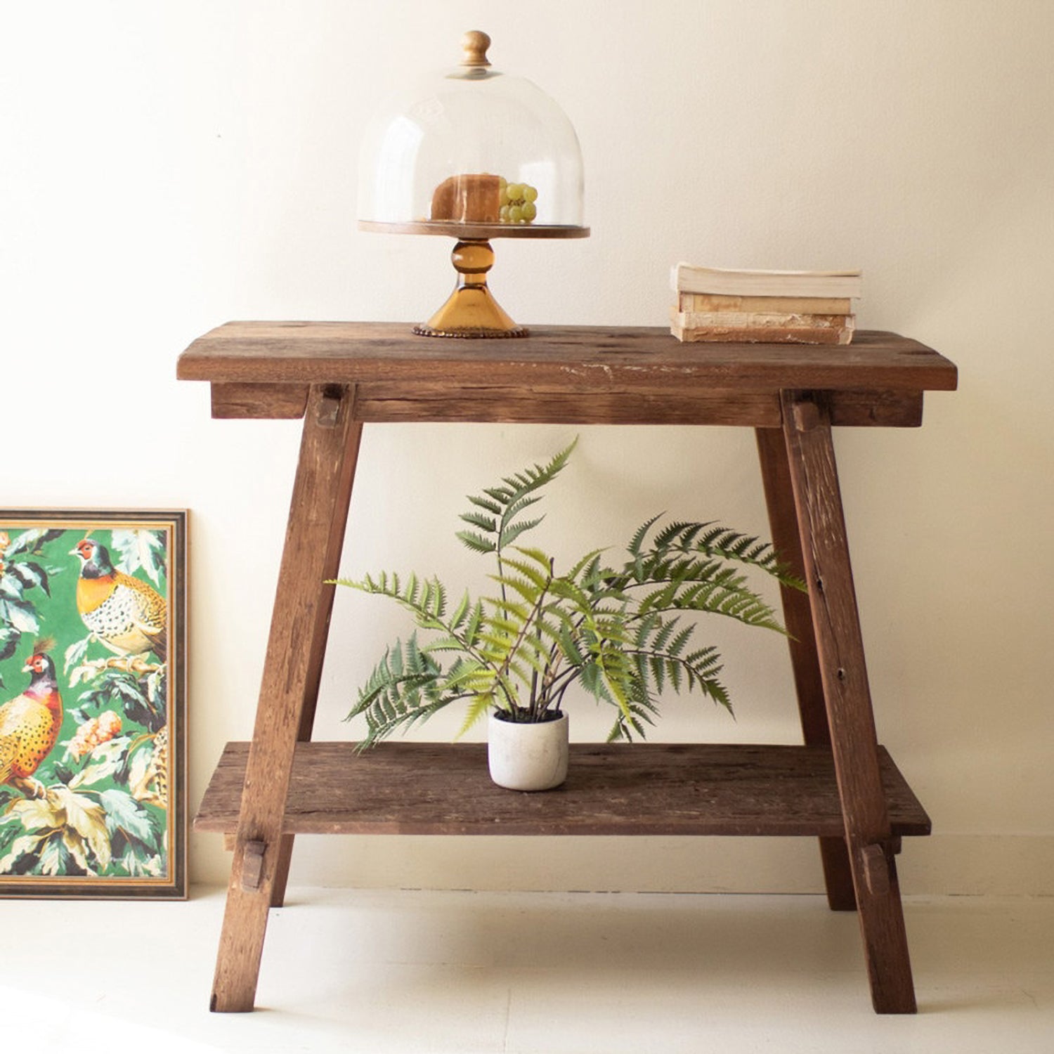 Reclaimed Teak Wood Console Table