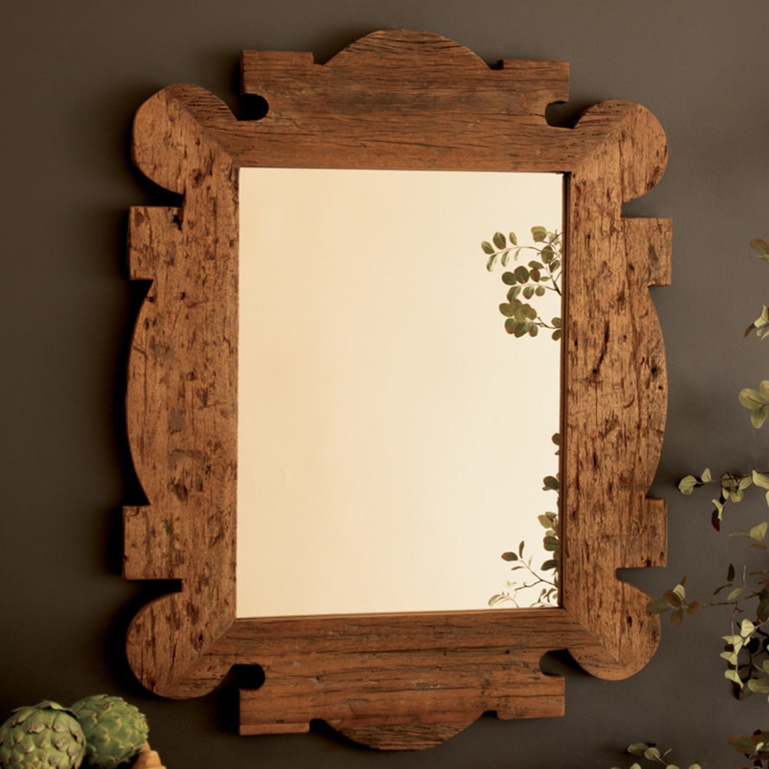 Reclaimed Wood Framed Mirror