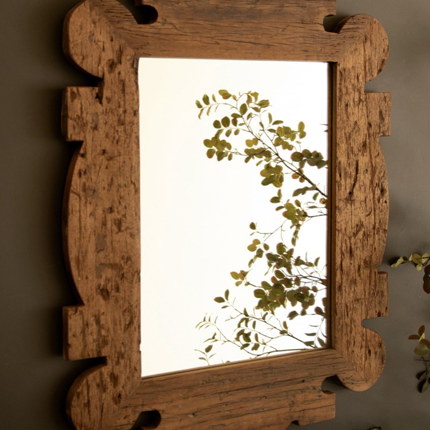 Reclaimed Wood Framed Mirror