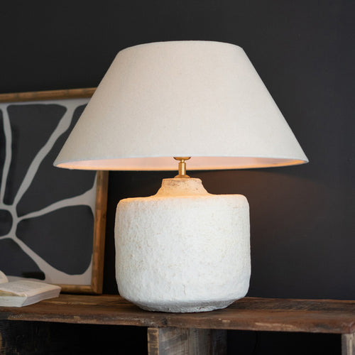 Cylinder Mache Table Lamp