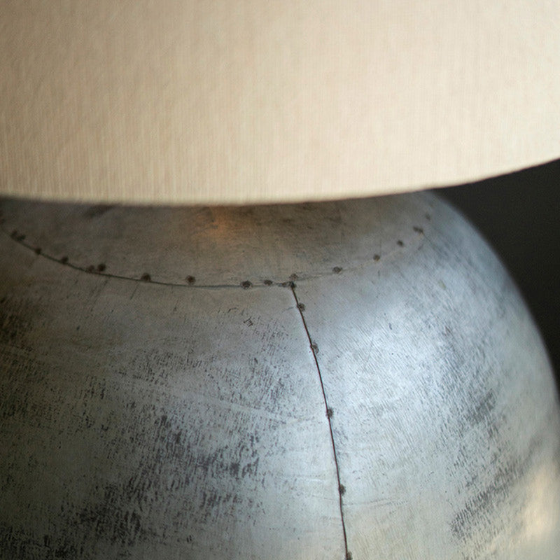 Recycled Iron Round Table Lamp