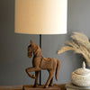 Horse Wooden Table Lamp