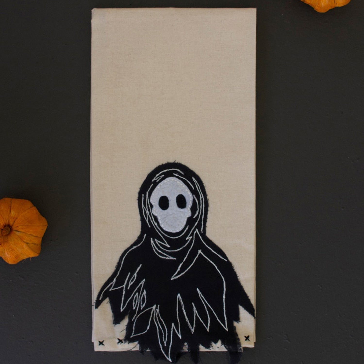 Halloween Black Tea Towel Set of 4