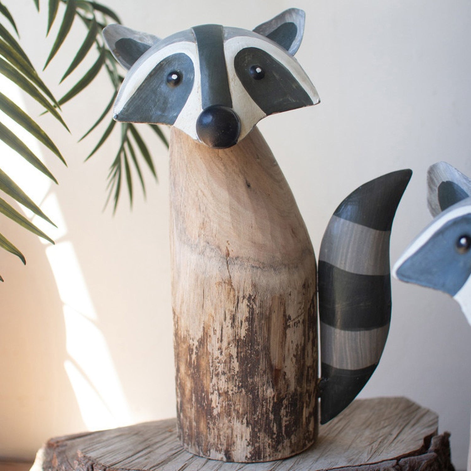 Recycled Iron Raccoon Set of 2