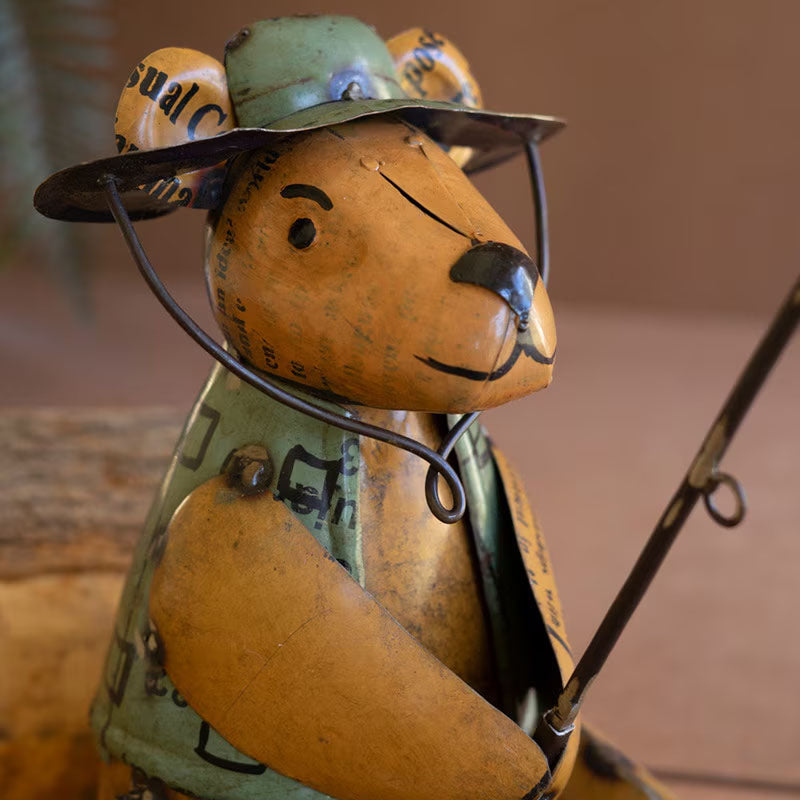 Fishing Bear Sculpture
