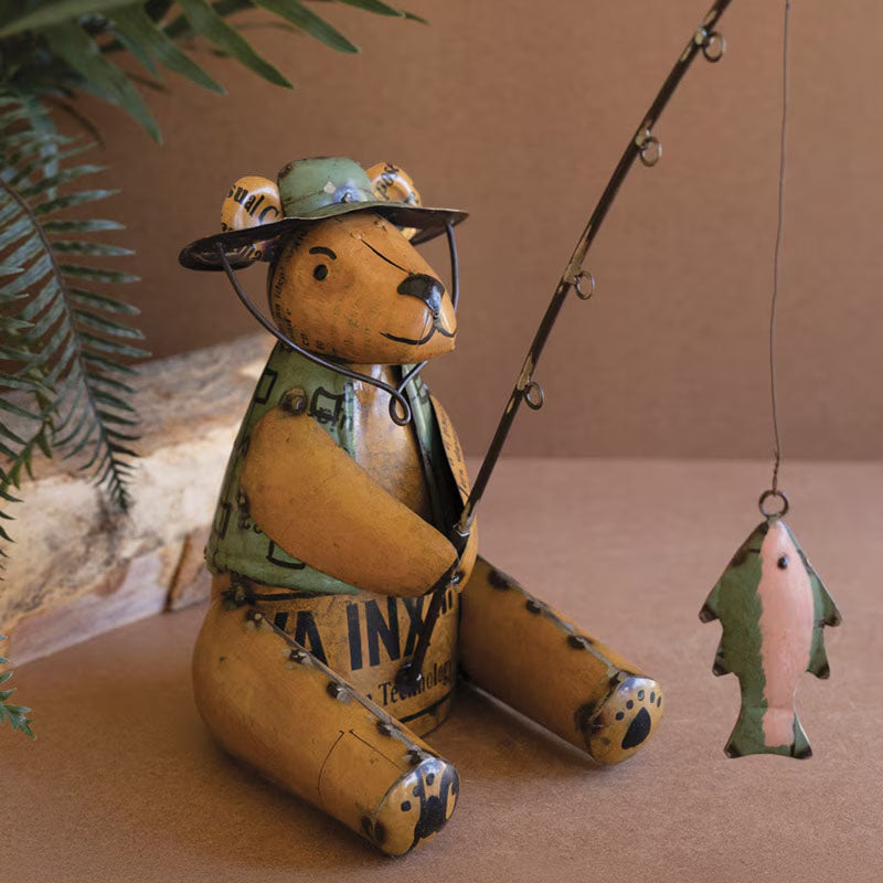 Fishing Bear Sculpture