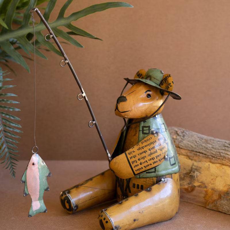 Fishing Bear Sculpture