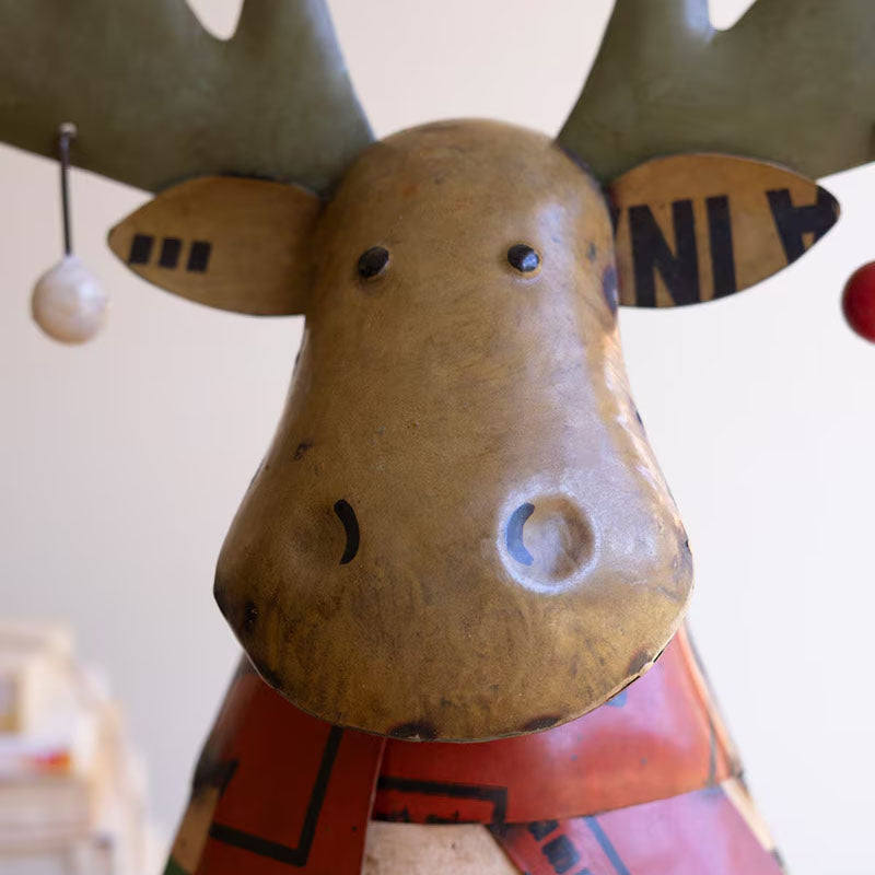 Christmas Moose Sculpture