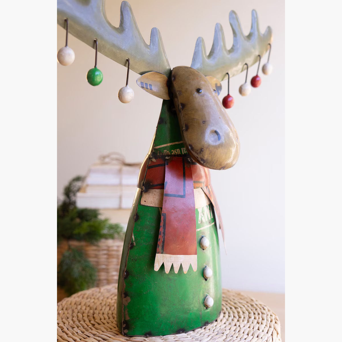 Christmas Moose Sculpture