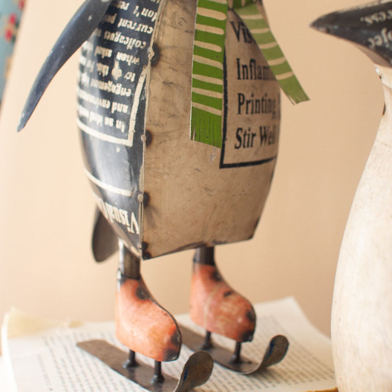 Skating Christmas Penguins Set of 2