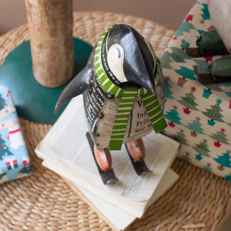 Skating Christmas Penguins Set of 2