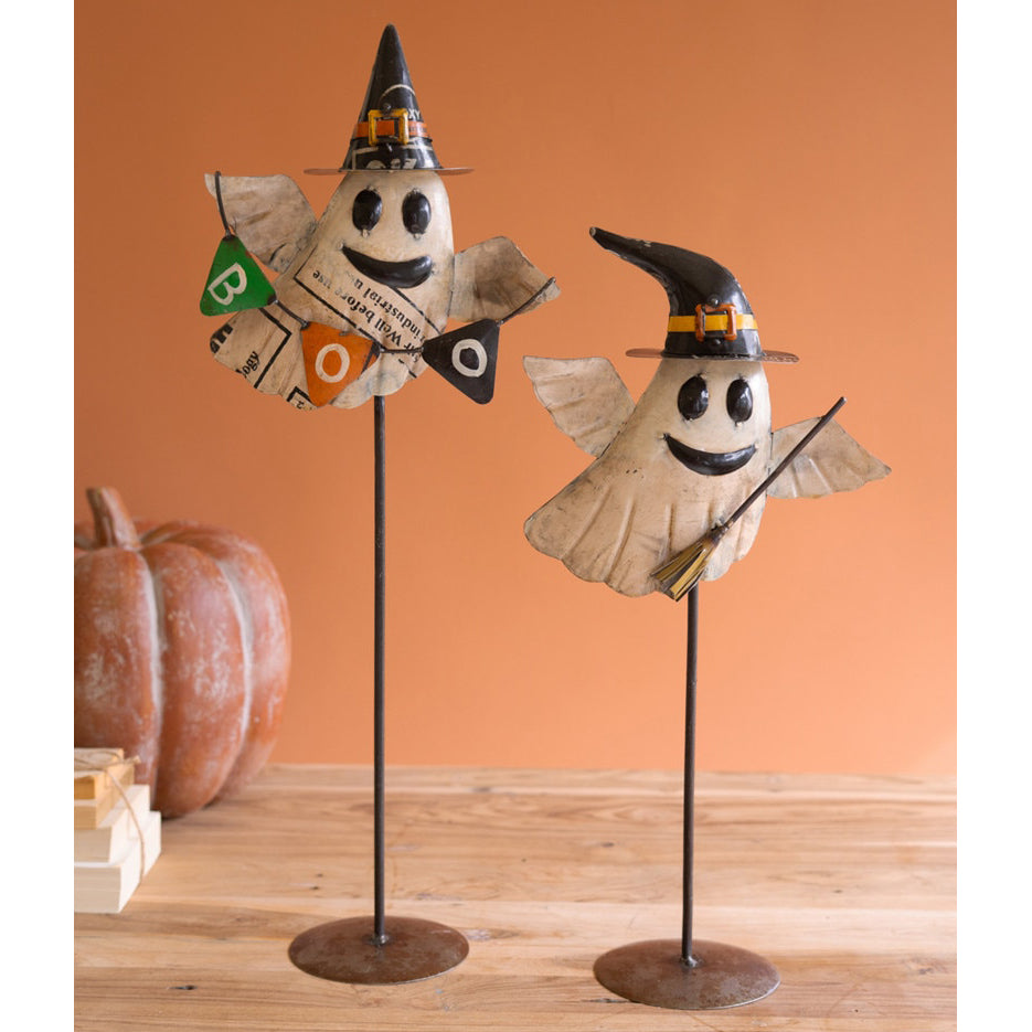 Recycled Iron Flying Ghost Set of 2