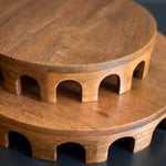 Wooden Round Riser Set of 2