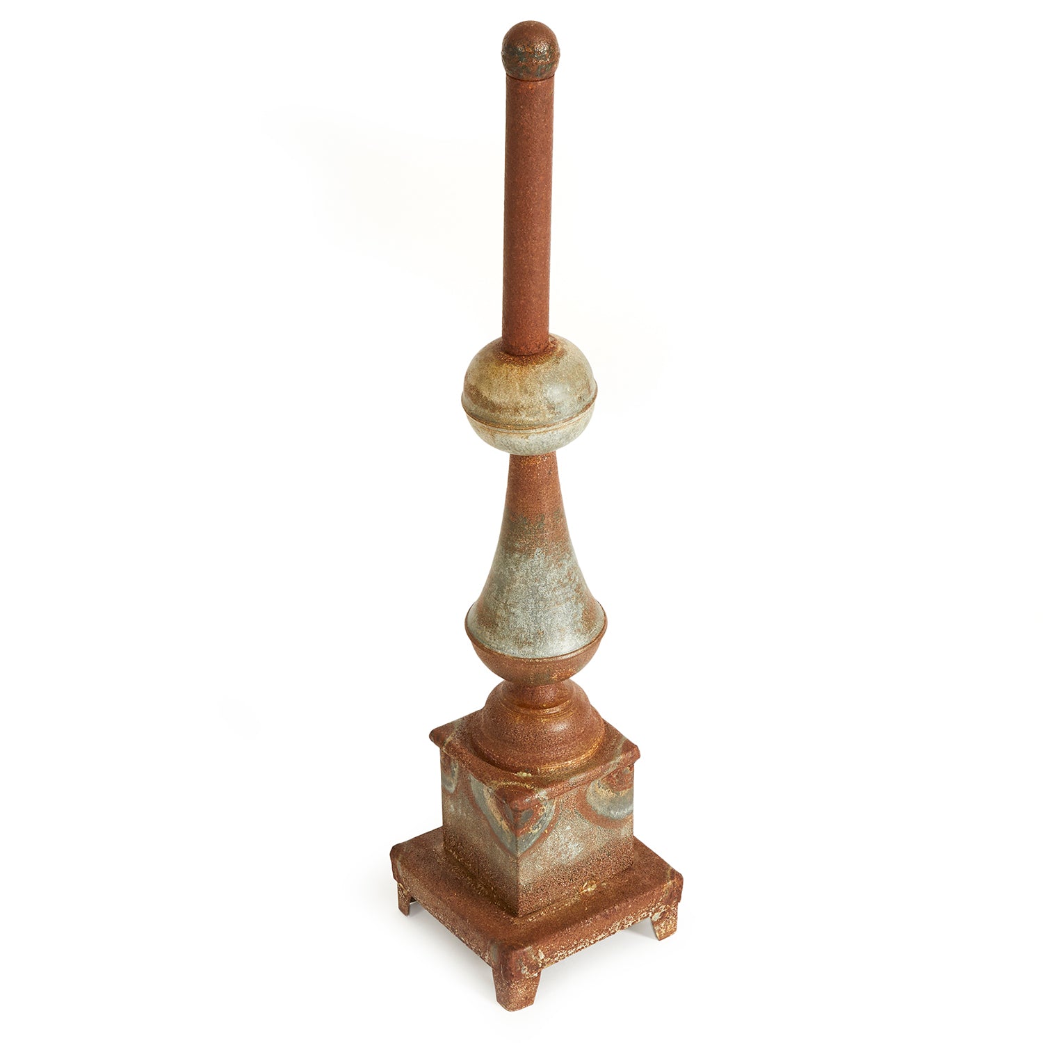 Weathered Metal Ornate Finial