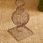 Weathered Wire Finial Garden Structure