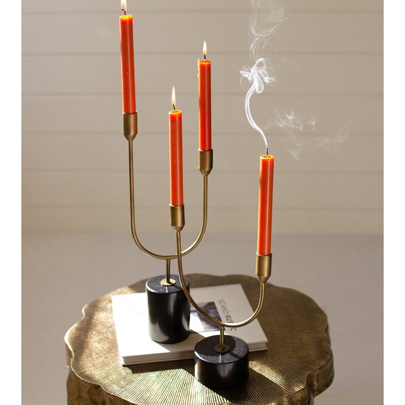 Double Taper Candle Holder Set of 2