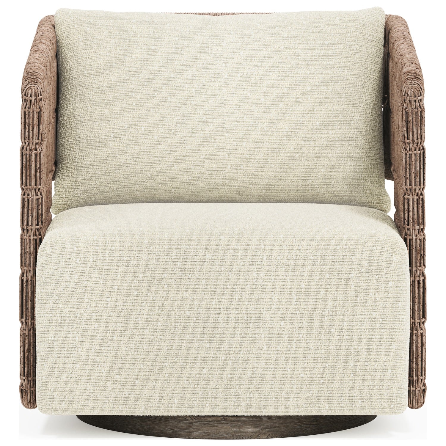 Bernhardt Maldives Cream Outdoor Swivel Chair