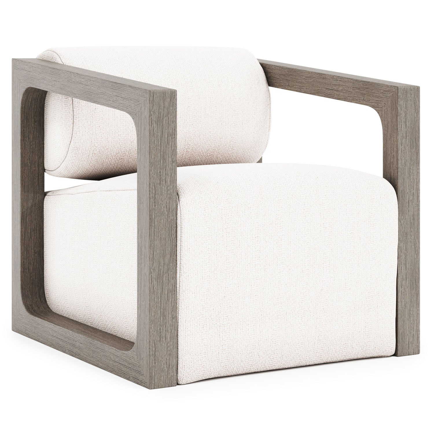 Bernhardt Exteriors Leilani Weathered Teak Outdoor Swivel Chair