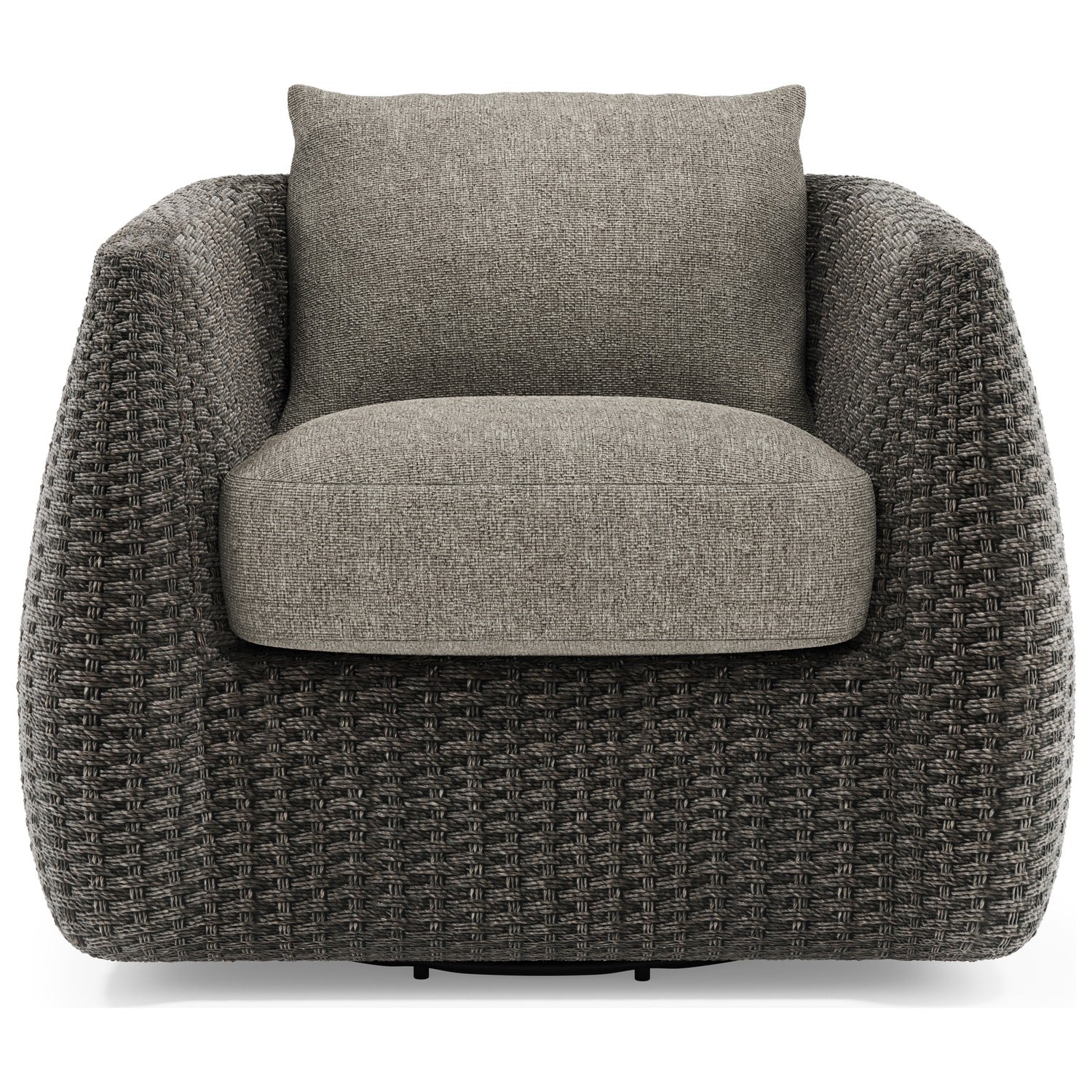 Bernhardt Sarene Gray Outdoor Swivel Chair