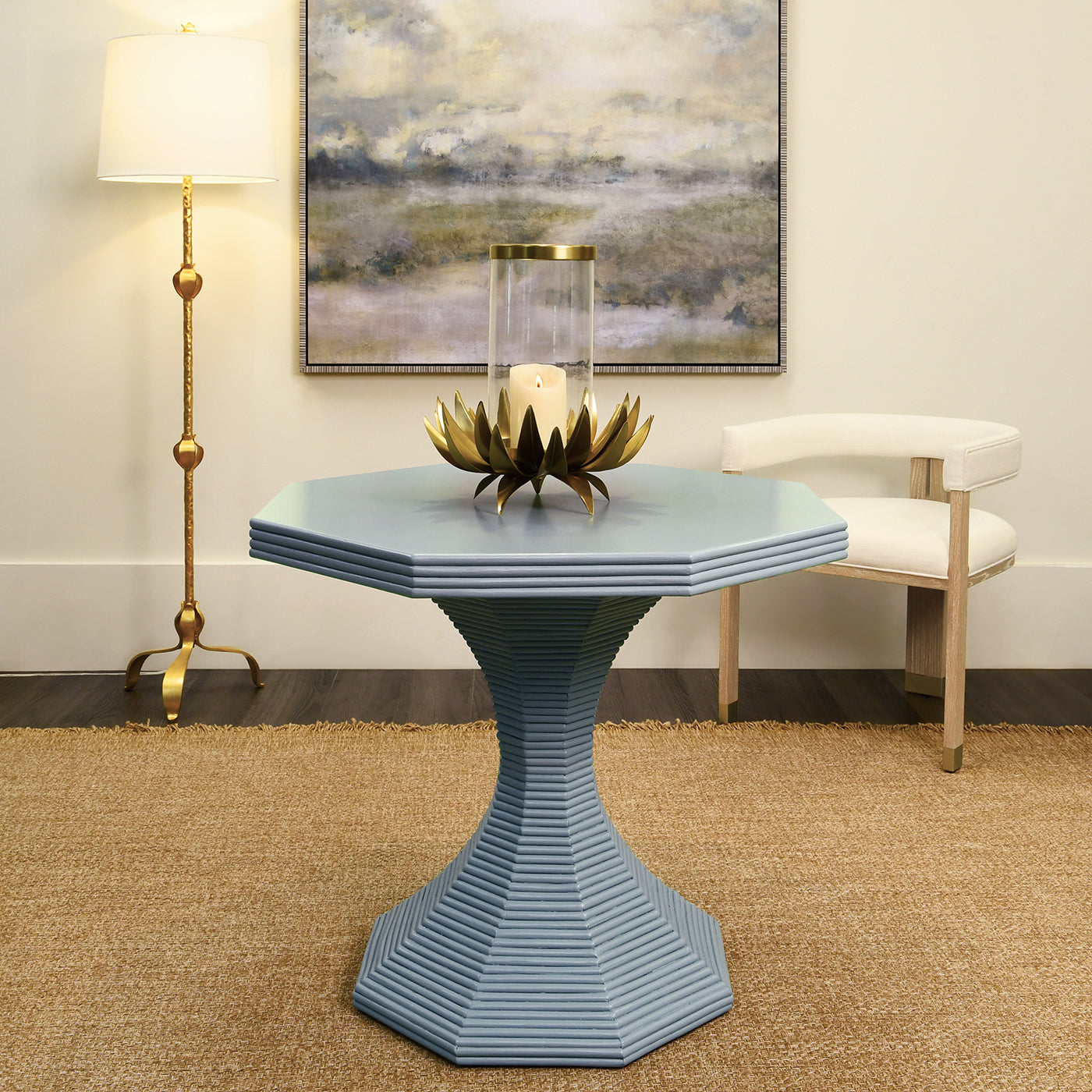 Worlds Away Octavia Side Table
