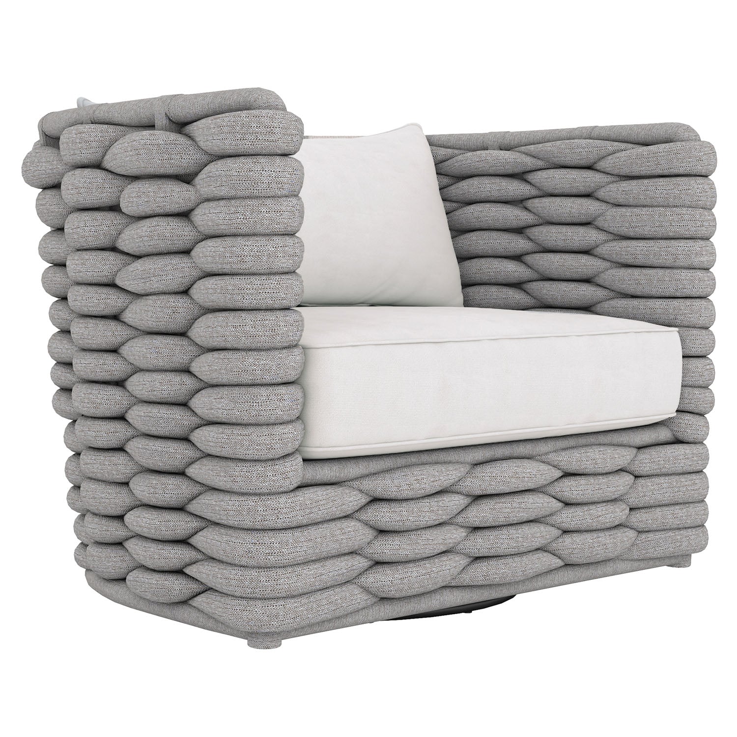 Bernhardt Exteriors Wailea Nordic Gray Outdoor Swivel Chair