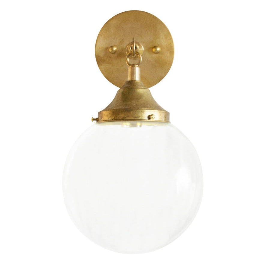 Ro Sham Beaux Orb Brass Wall Sconce