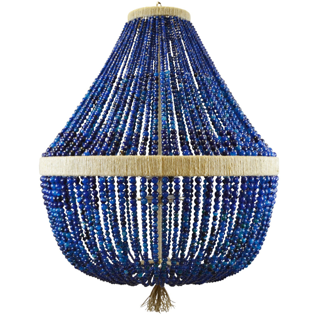 Ro Sham Beaux Orbit 24 Navy Agate Chandelier