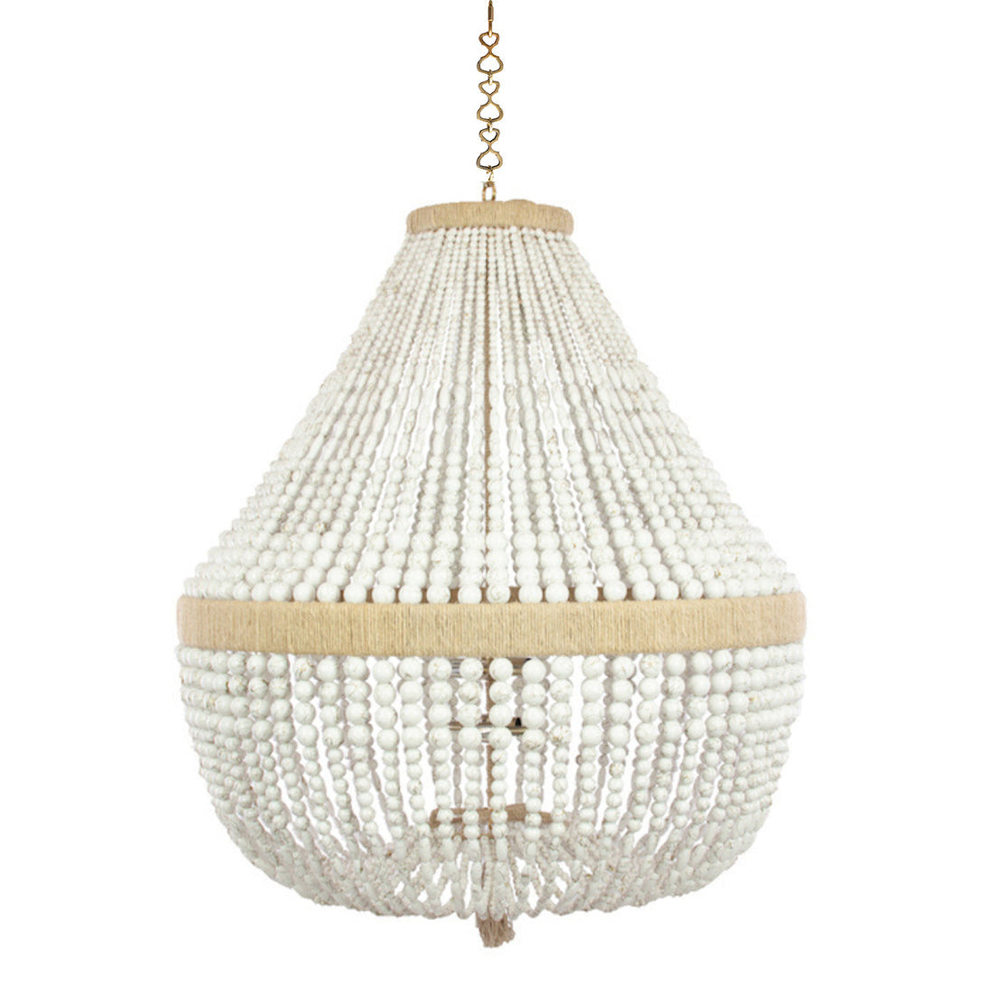 Ro Sham Beaux Orbit 30 White Swirl Chandelier