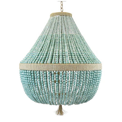 Ro Sham Beaux Orbit 30 Turquoise Jade Chandelier