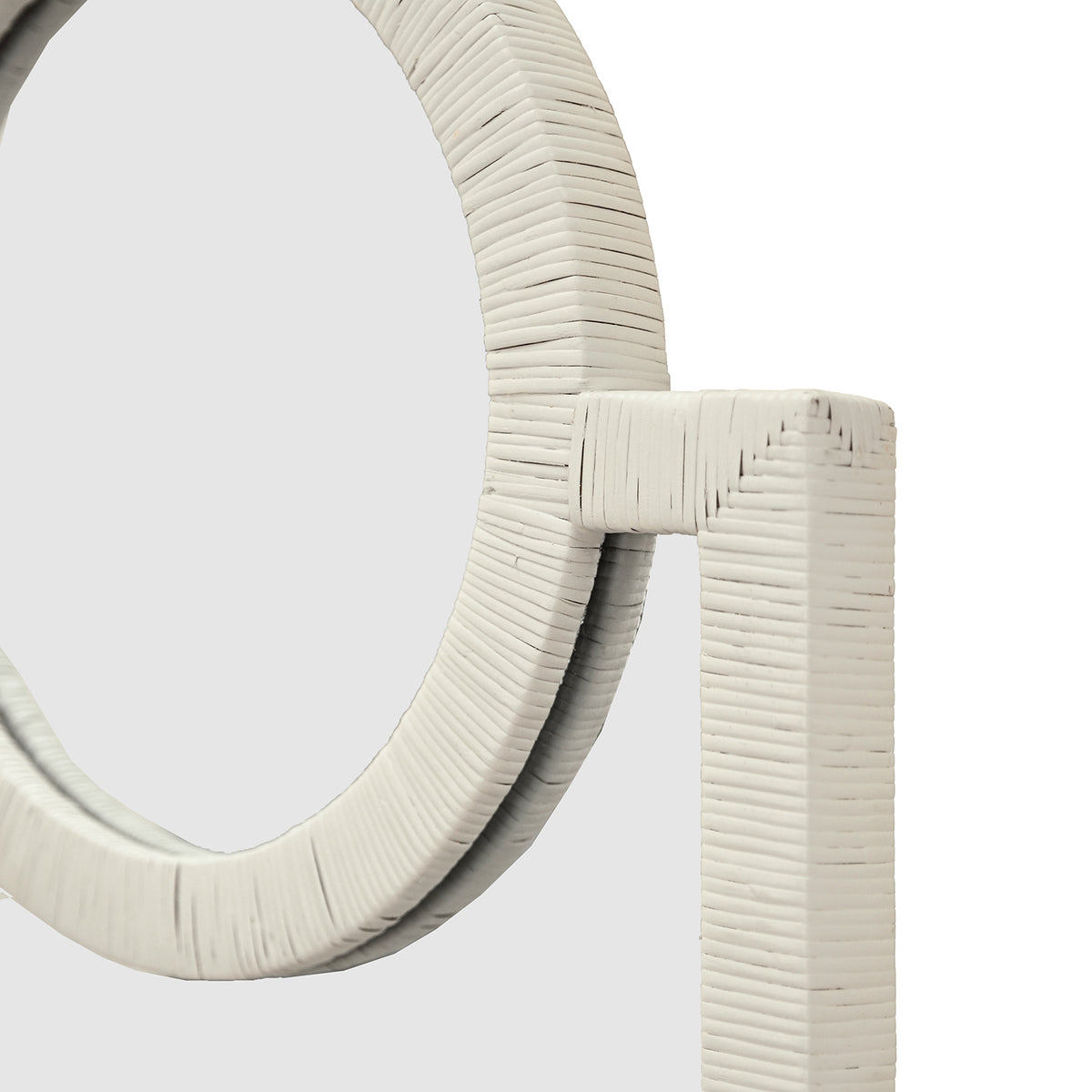 Worlds Away Orlando Antique White Wall Mirror