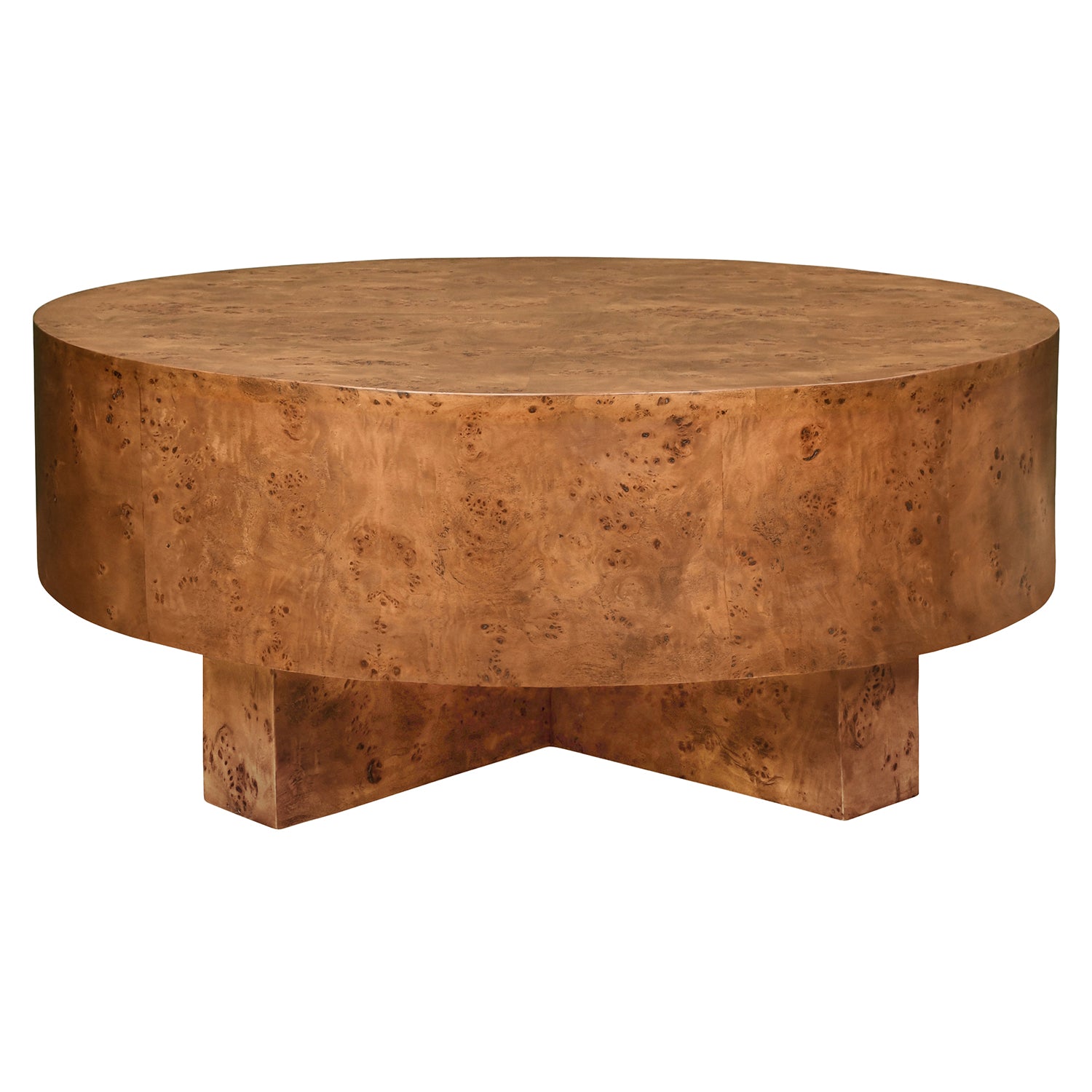 Worlds Away Oslo Burlwood Coffee Table
