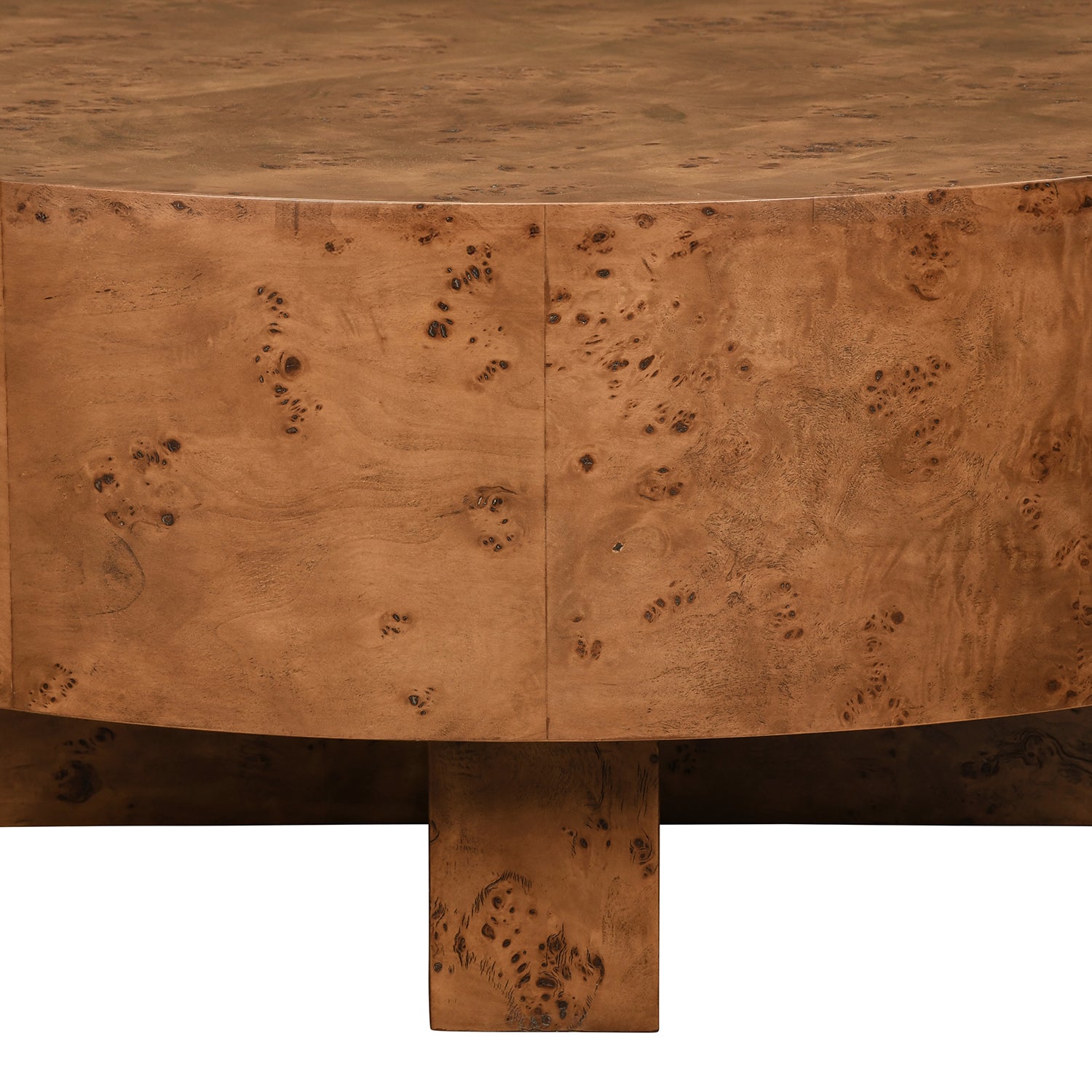 Worlds Away Oslo Burlwood Coffee Table