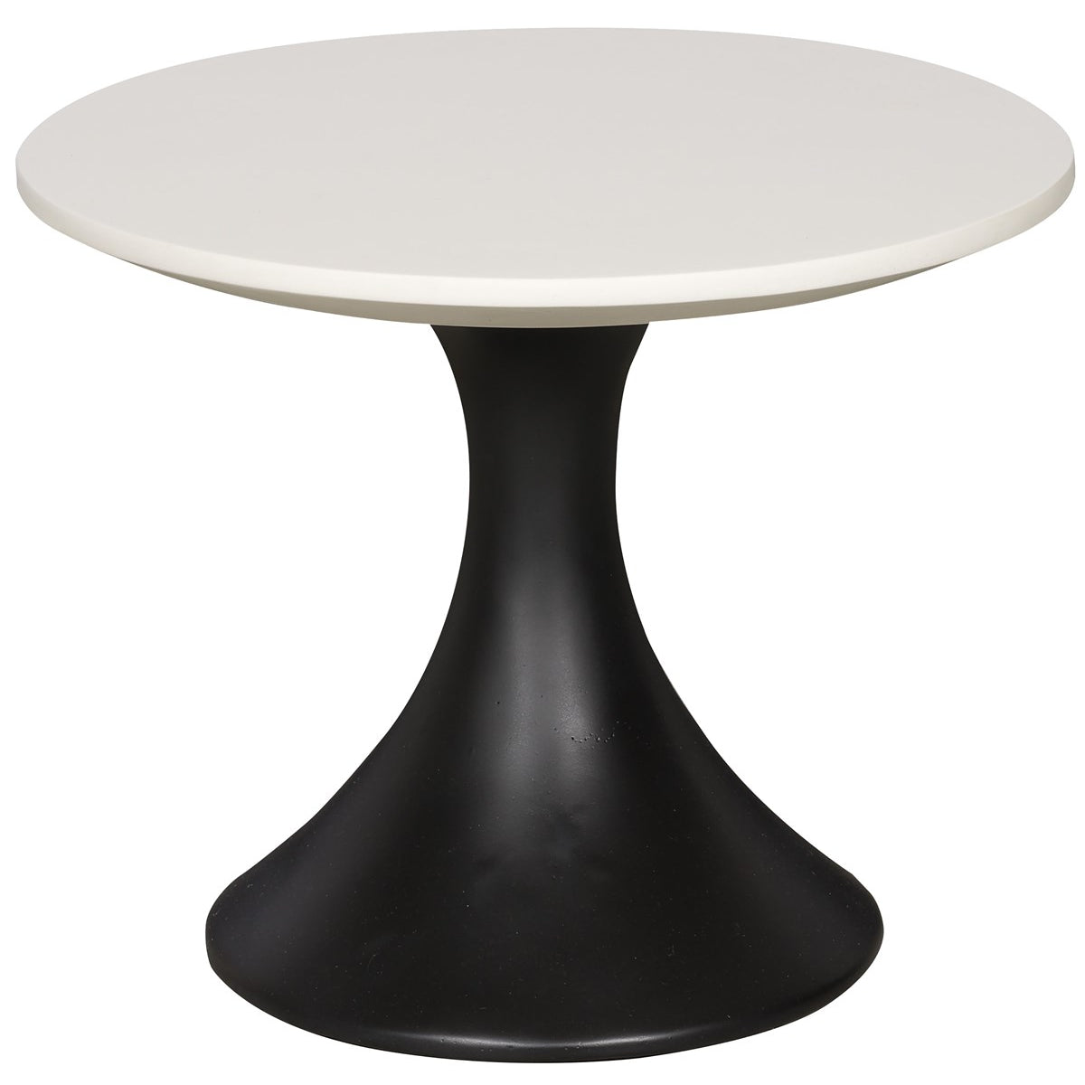 Vanguard Furniture Chadwick Stone White Top/Cinder Base Outdoor Round End Table