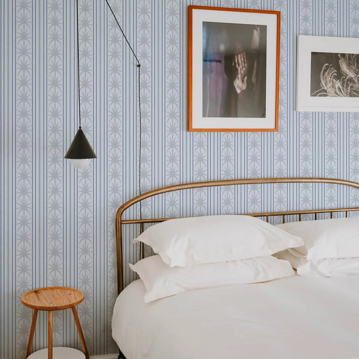 Mitchell Black Ocean Drive Stripe Wallpaper