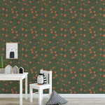 Mitchell Black Orange Grove Wallpaper