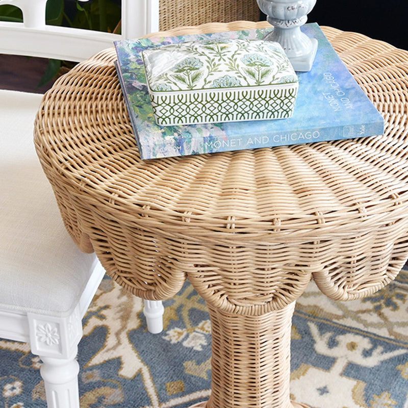 Worlds Away Orla Side Table