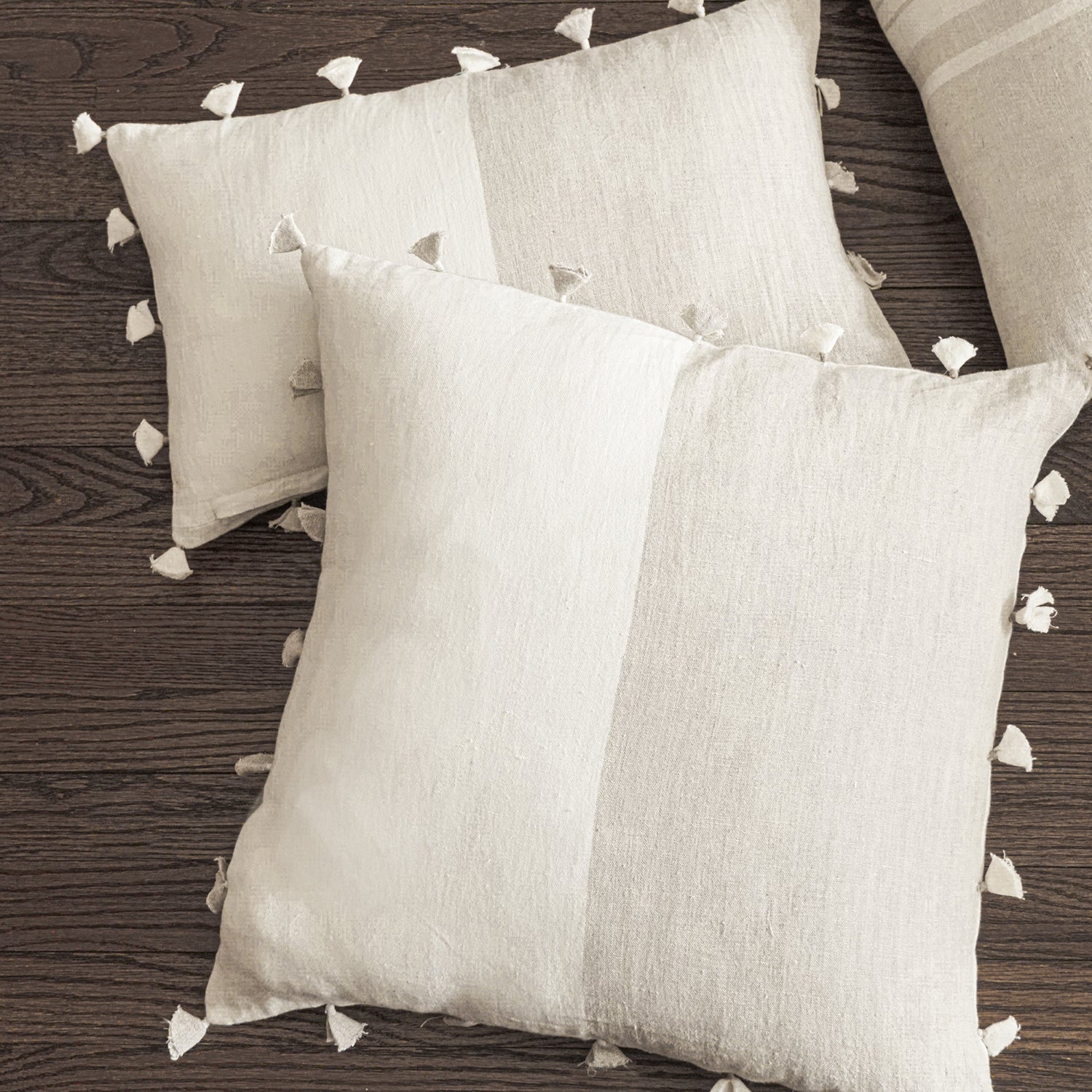 Anaya So Soft Tassels Linen Pillow
