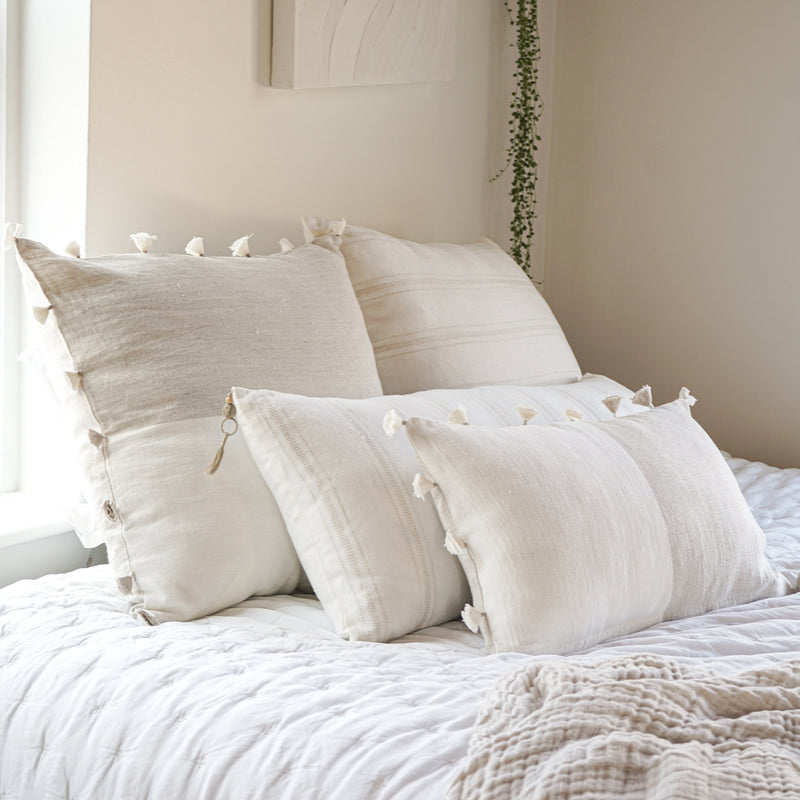 Anaya So Soft Stripes Linen Pillow