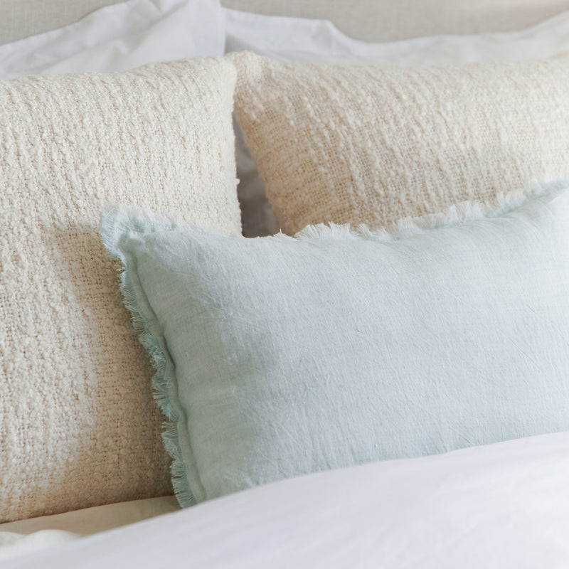 Anaya So Soft Light Aqua Linen Pillow