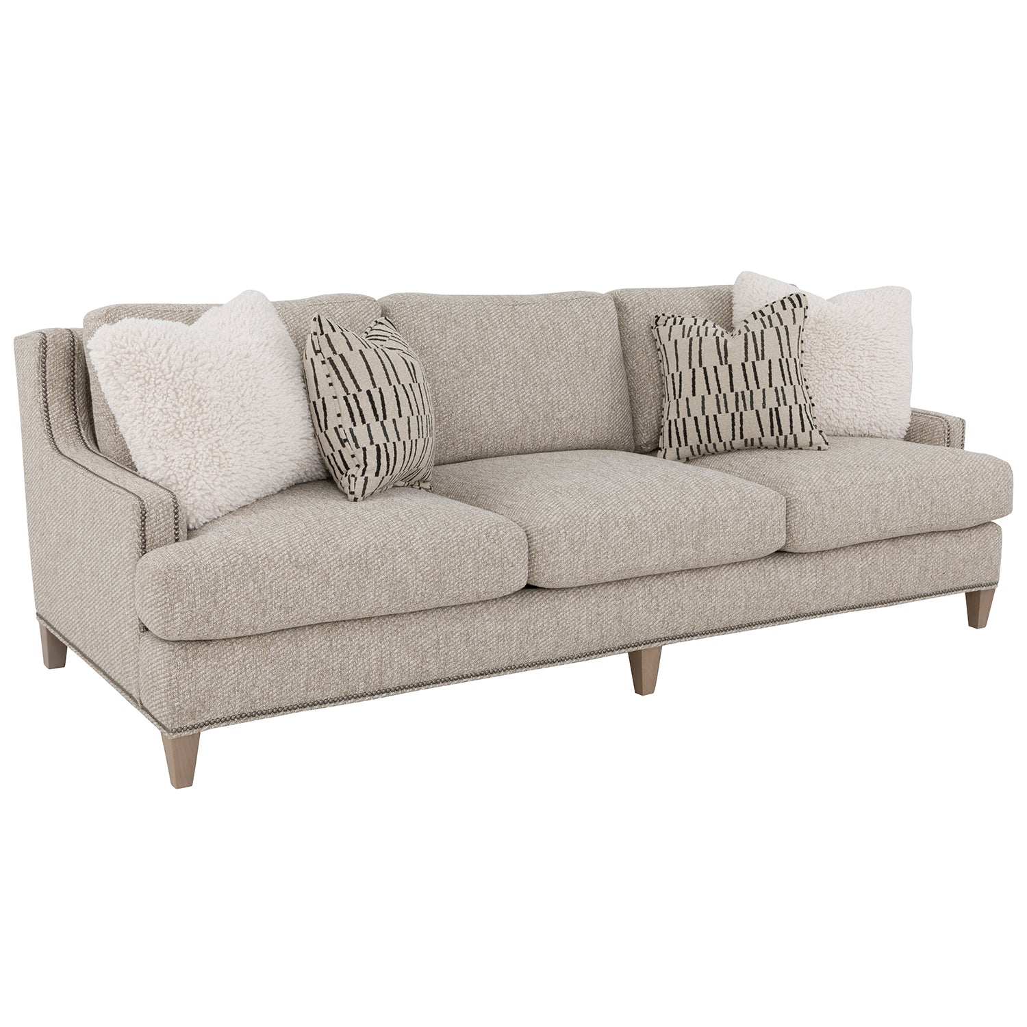 Auburn Flax 94in Sofa with pillows