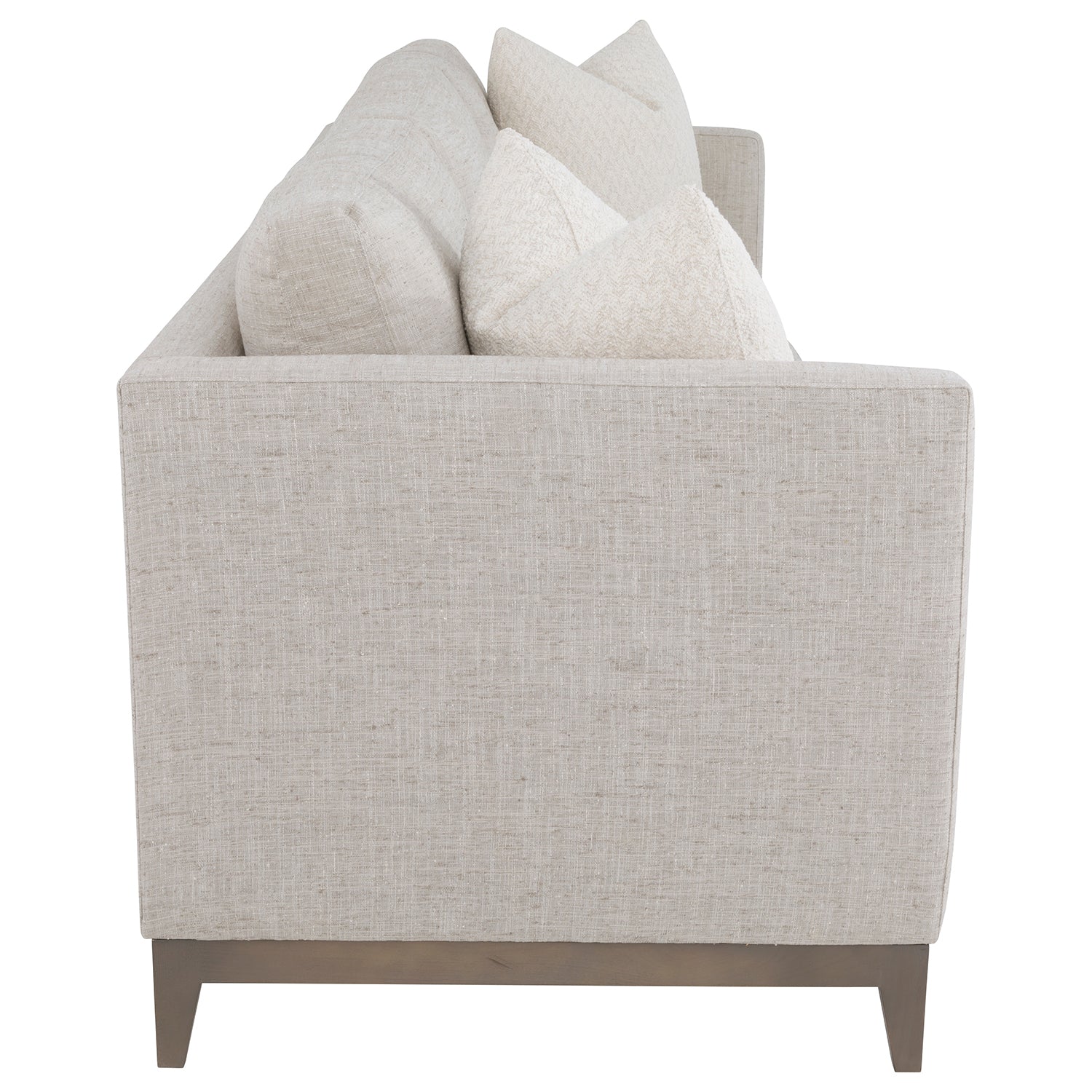 Mercer Jute 96in Grande Sofa with pillow full product view