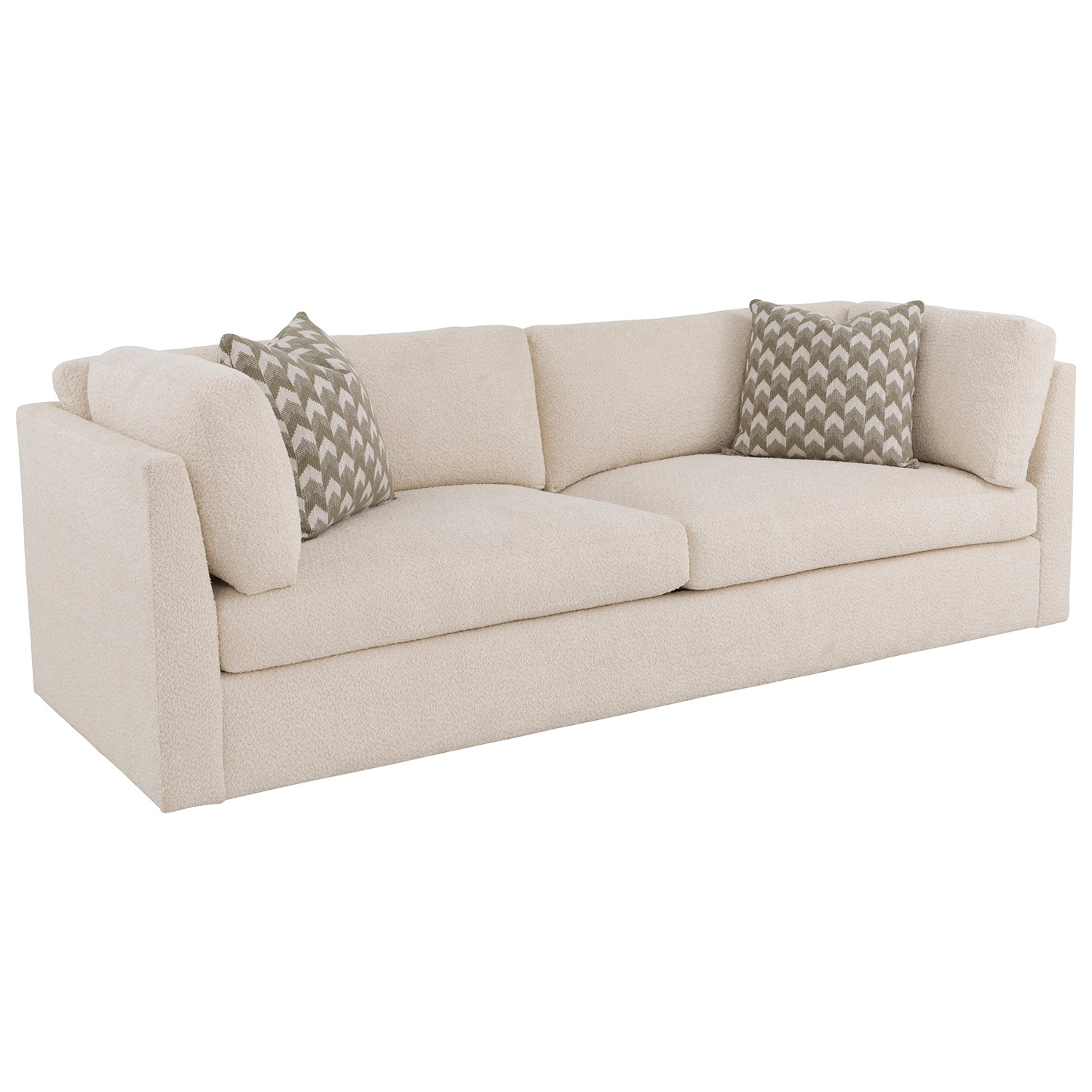 Sebastian Linen 99in Grande Sofa with pillows