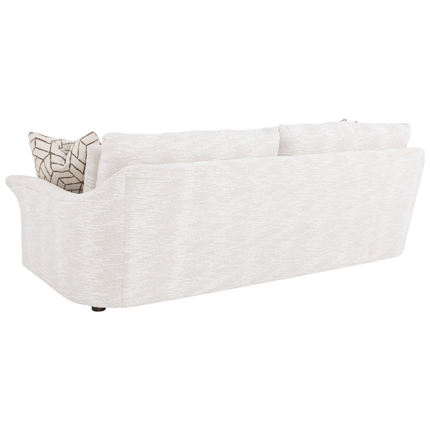Stetson Snow 102in Grande Sofa with pillows styling detail