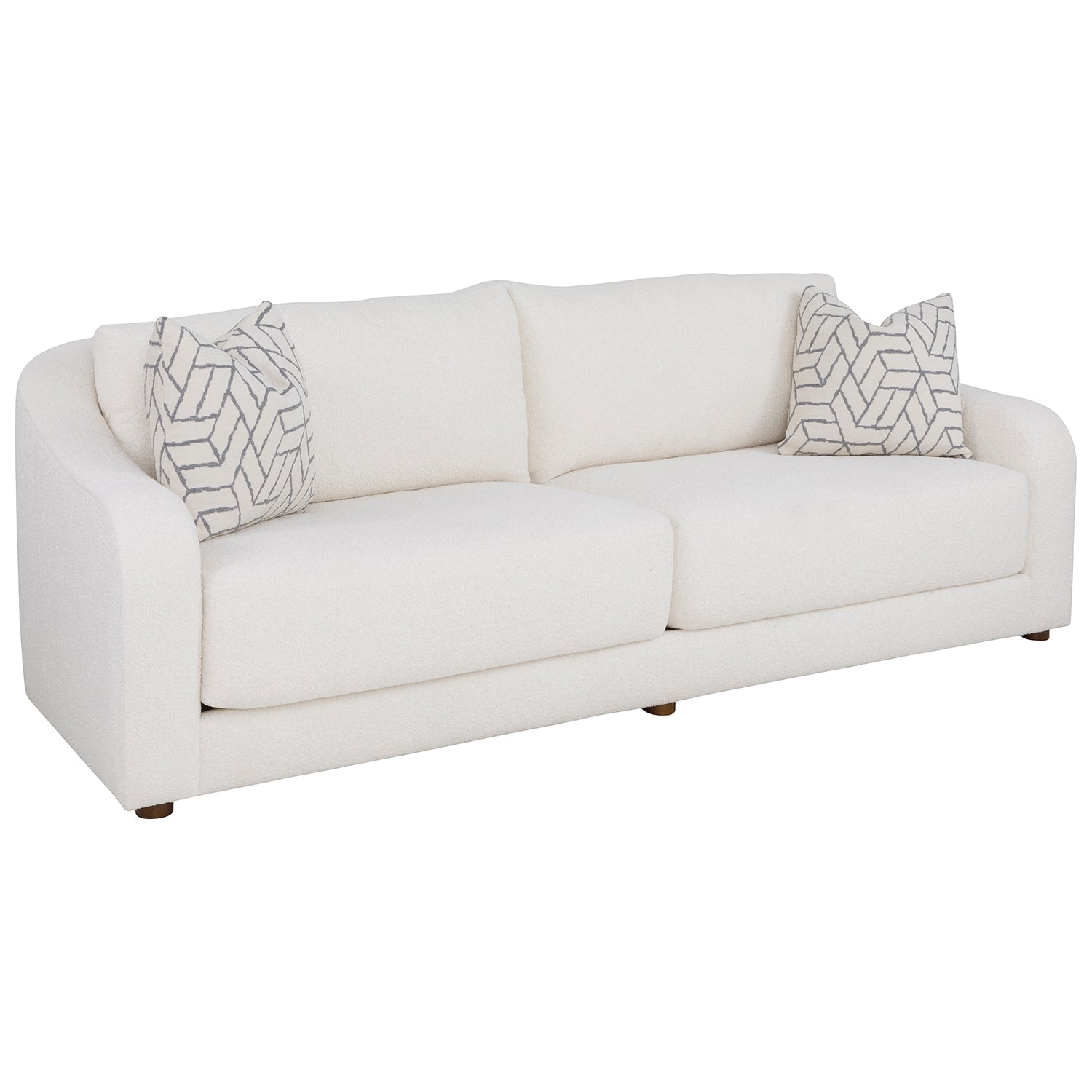 Hollis White 97in Grande Sofa with pillows