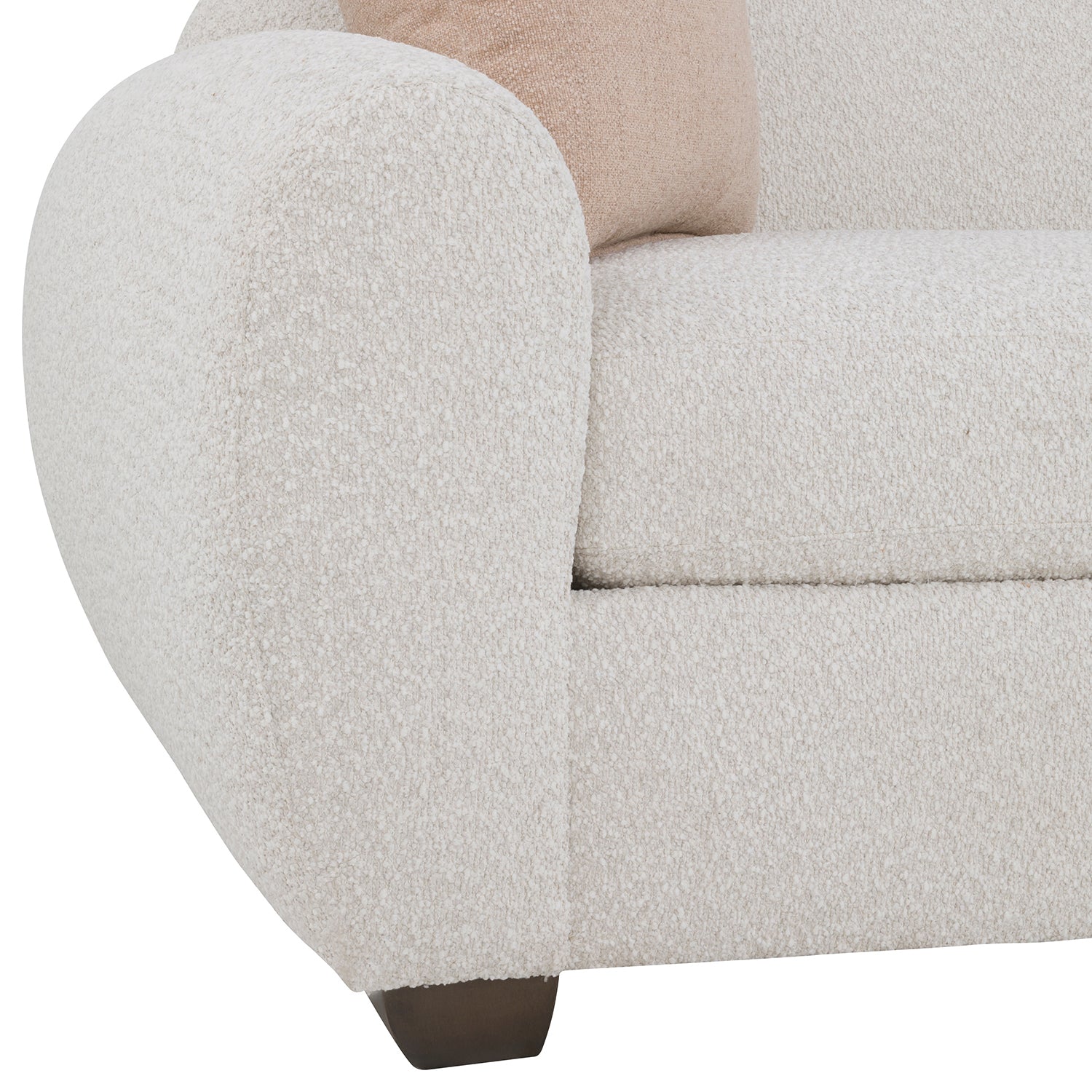 Jules Rain 103in Grande Sofa with pillows feature detail