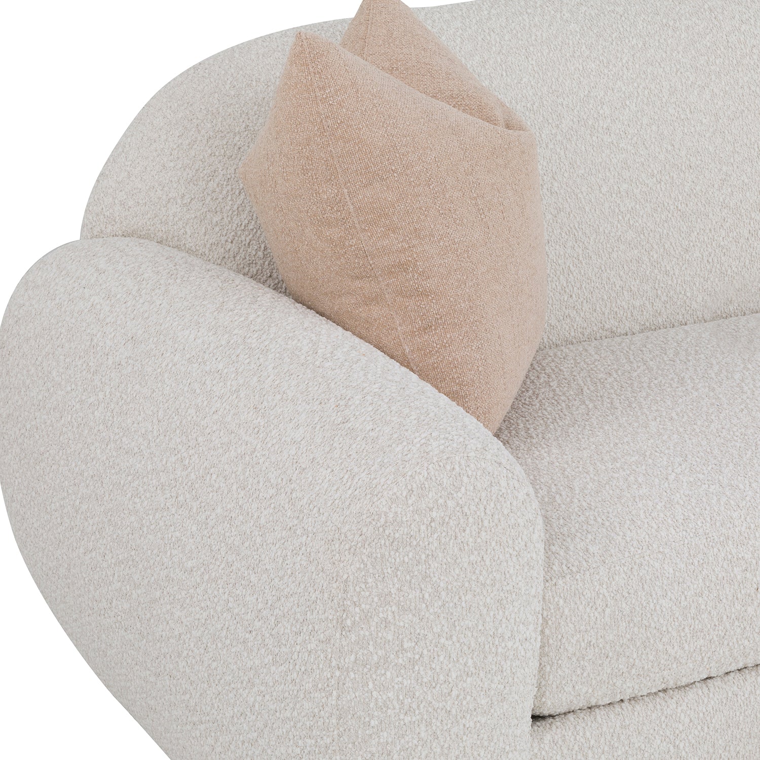 Jules Rain 103in Grande Sofa with pillows full product view